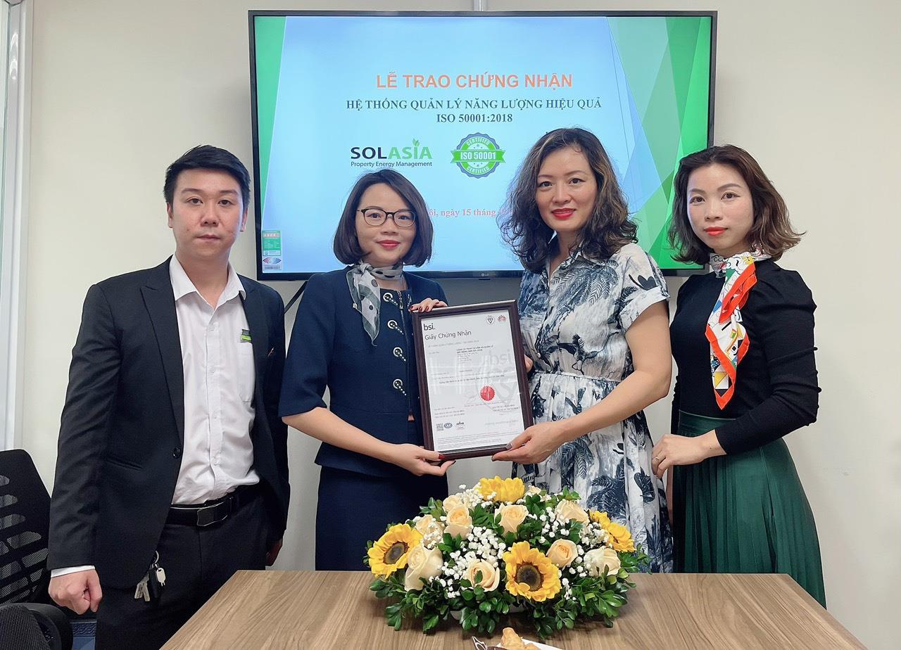 Sol Asia nhận giấy chứng nhận ISO 50001:2018