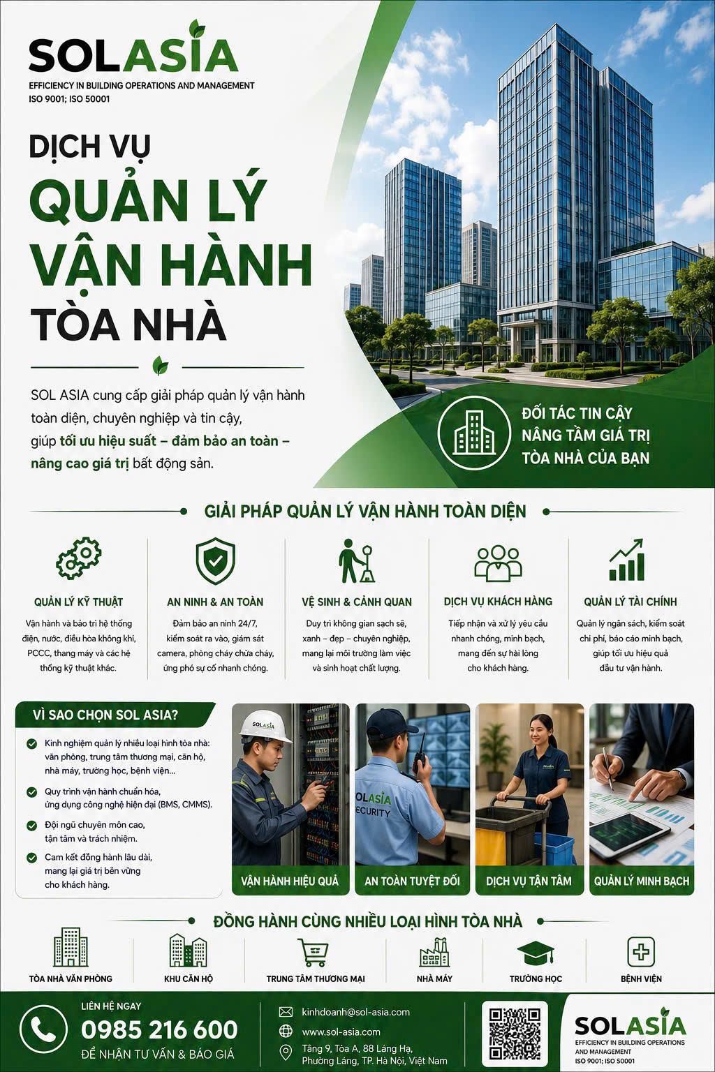 SOL ASIA - GIẢI PHÁP QUẢN LÝ VẬN HÀNH TÒA NHÀ CHUYÊN NGHIỆP